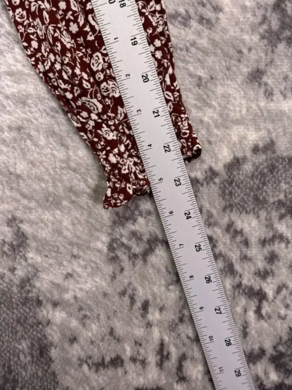 Reformation Amira Top Brown Floral Ruffle Blouse XS - Picture 6 of 7